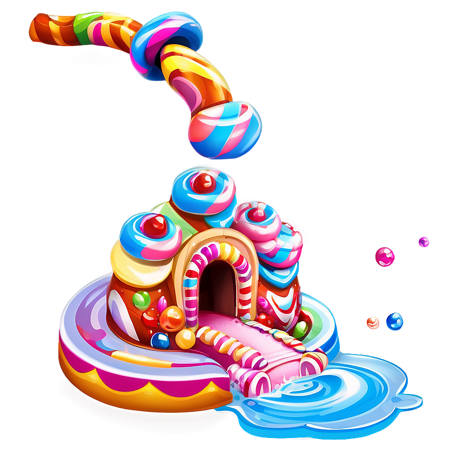 Candyland Sweet Splash Falls Png Yve75 PNG image