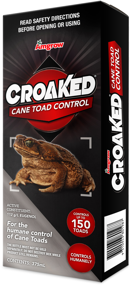 Cane Toad Control Product Packaging PNG image