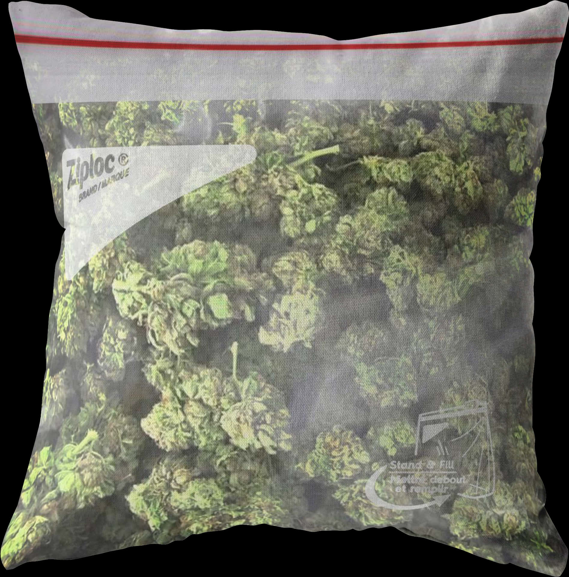 Cannabis Cushion Design PNG image