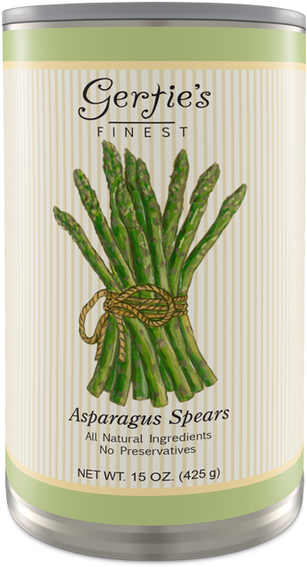 Canned Asparagus Spears Product PNG image