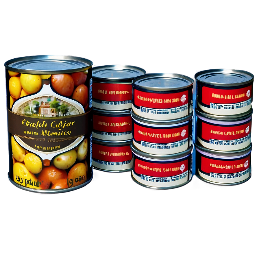 Canned Food Diet Essentials Png Chn PNG image