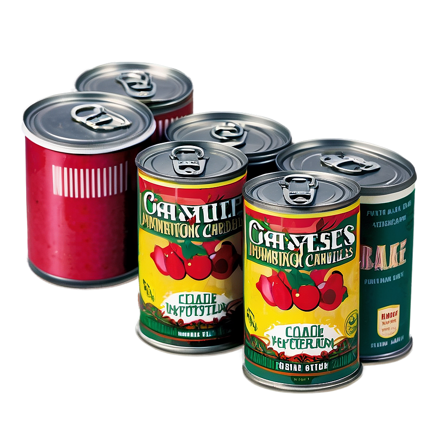 Canned Food Sampler Packs Png 38 PNG image