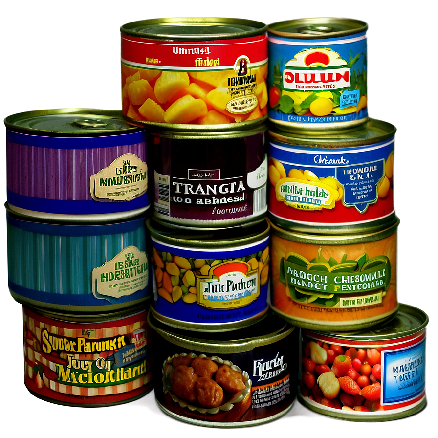 Canned Food Sampler Packs Png 59 PNG image