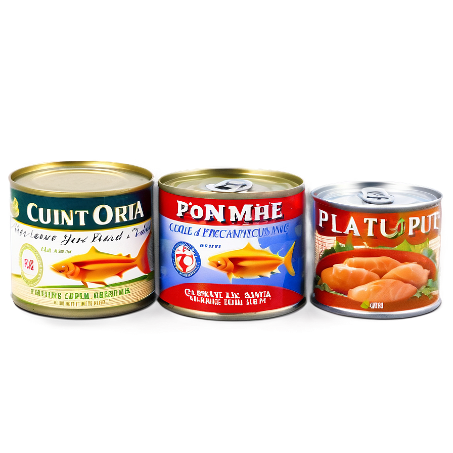 Canned Tuna Selection Png 06132024 PNG image