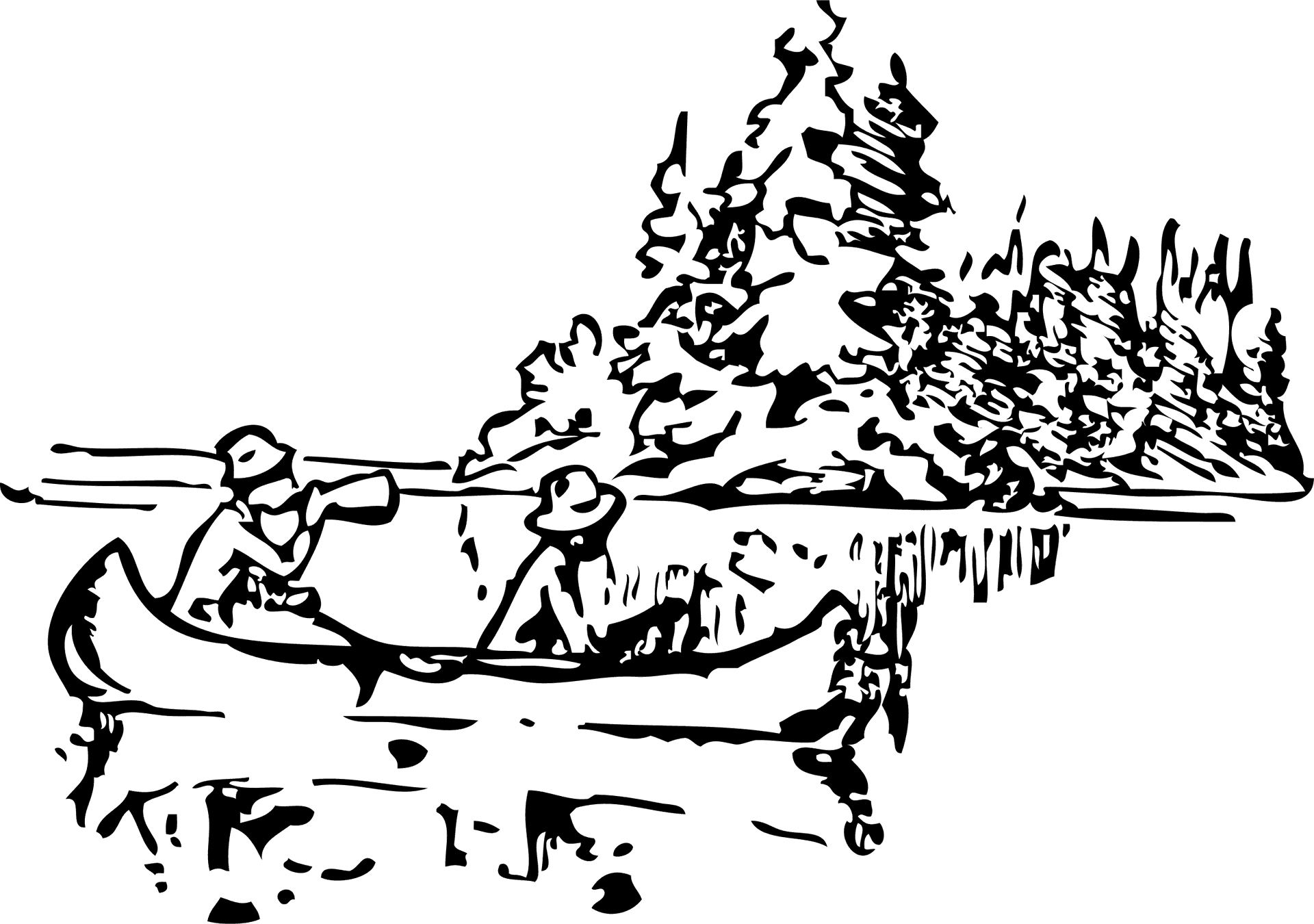 Canoeing_ Adventure_in_ Wilderness PNG image