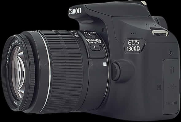 Canon E O S1300 D D S L R Camera PNG image