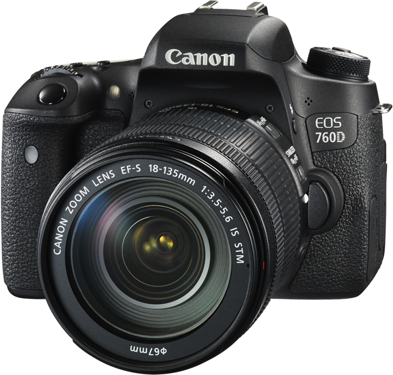 Canon E O S760 D Camerawith Lens PNG image