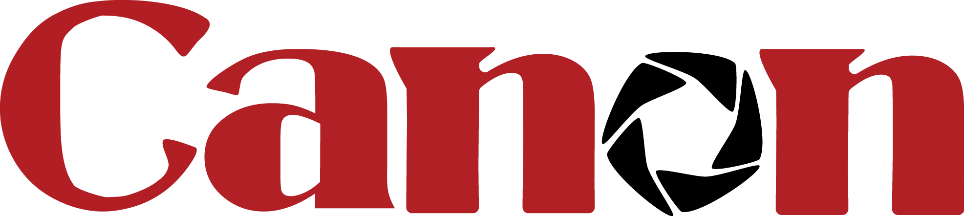 Canon Logo Redand Black PNG image