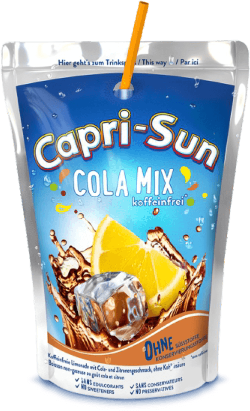 Capri Sun Cola Mix Pouch PNG image