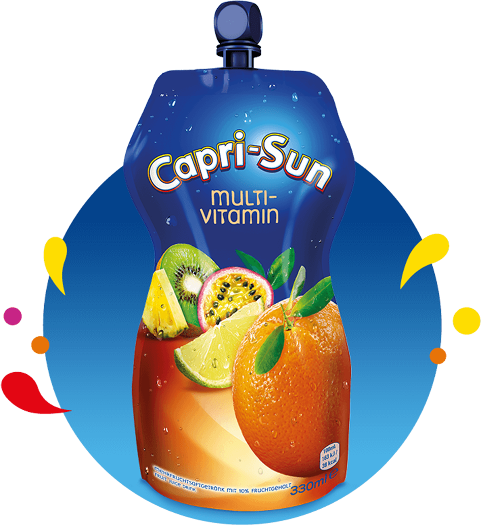 Capri Sun Multi Vitamin Pouch PNG image