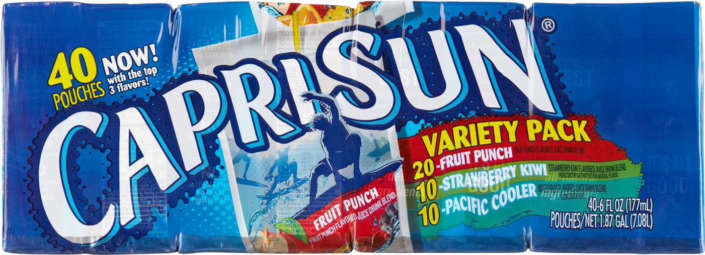 Capri Sun Variety Pack40 Pouches PNG image