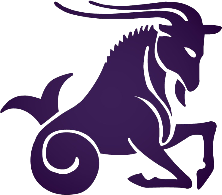 Capricorn Zodiac Symbol Illustration PNG image