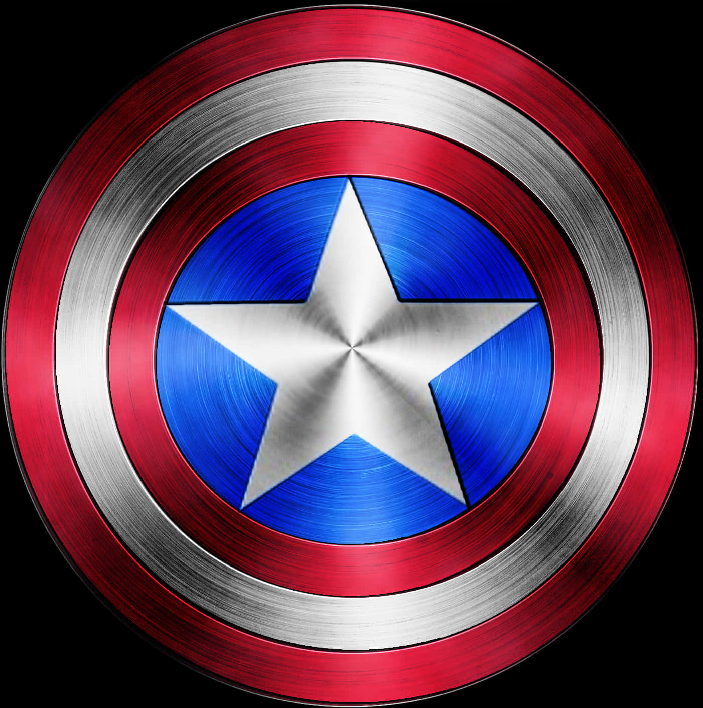 Captain America Shield Iconic Symbol PNG image