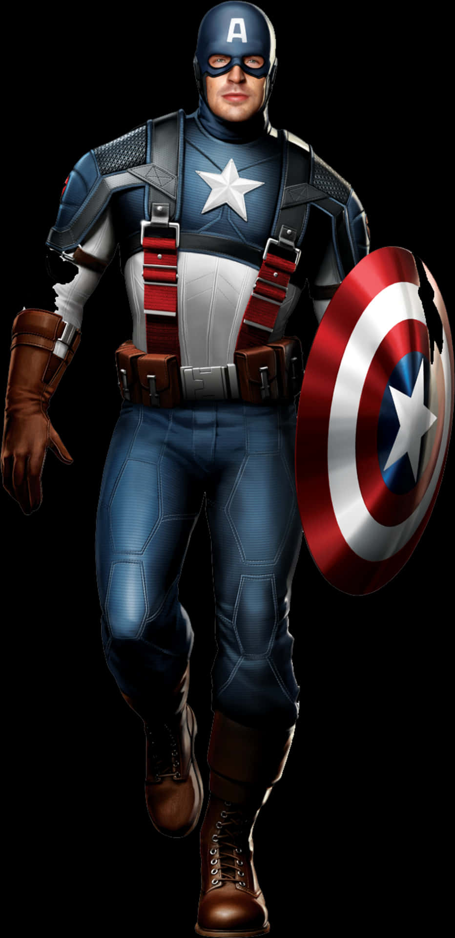 Captain America With Shield PNG image