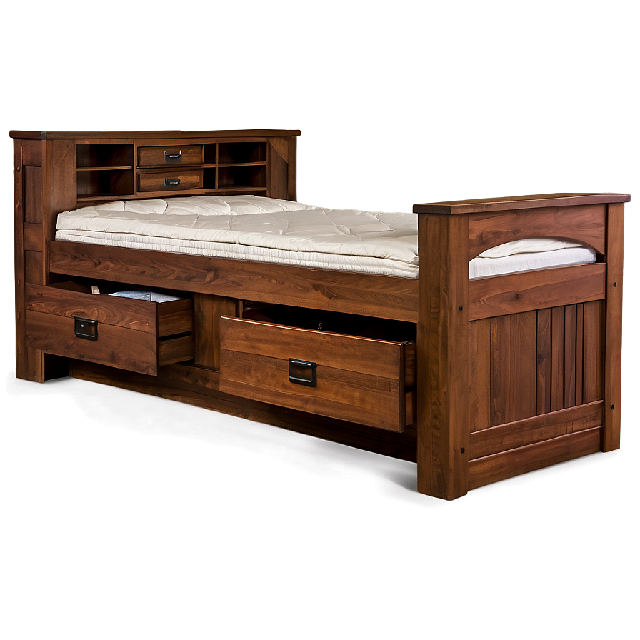Captains Bed With Storage Png Dnu65 PNG image