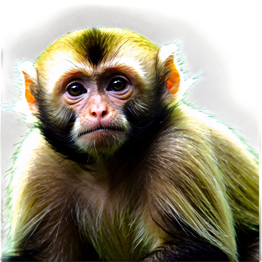 Capuchin Monkey In Forest Png Euh4 PNG image