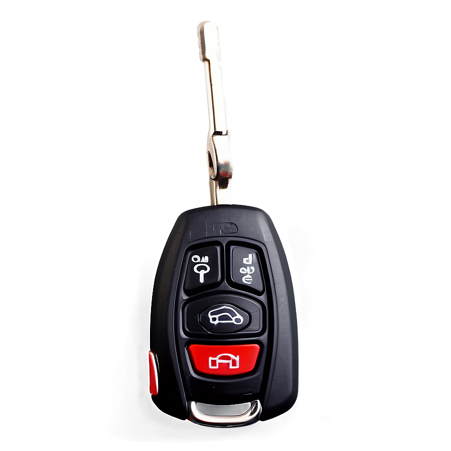 Car Key With Alarm Button Png 06122024 PNG image