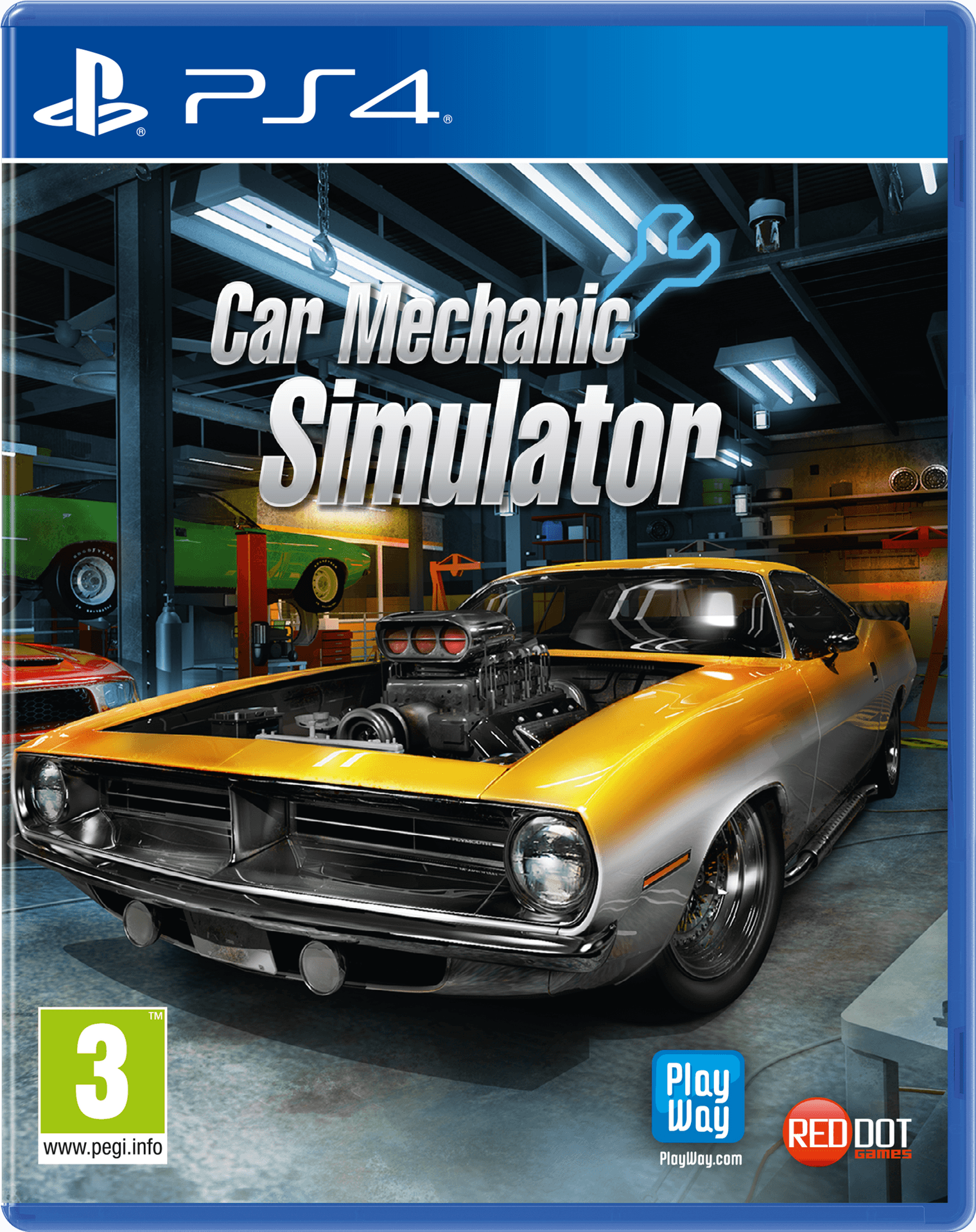 Car Mechanic Simulator P S4 Cover Art PNG image