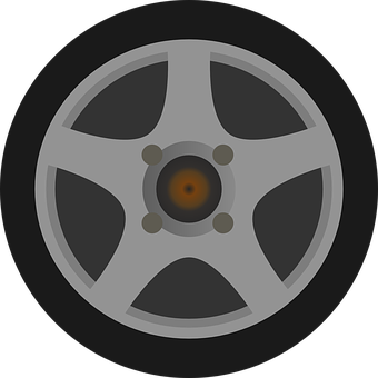 Car Wheel Icon Graphic PNG image