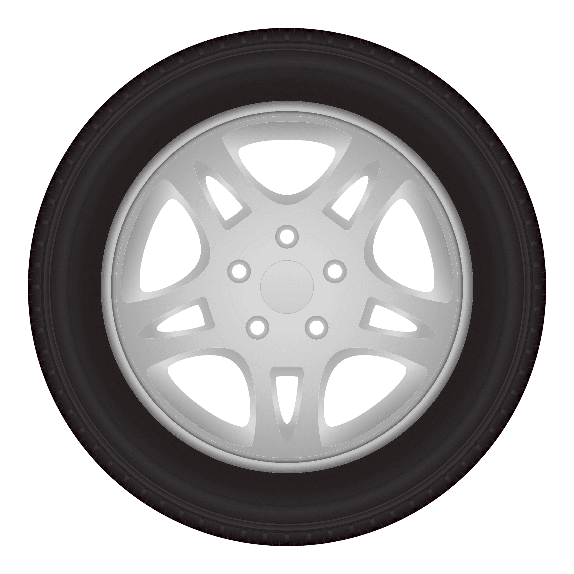 Car Wheeland Tire Design PNG image