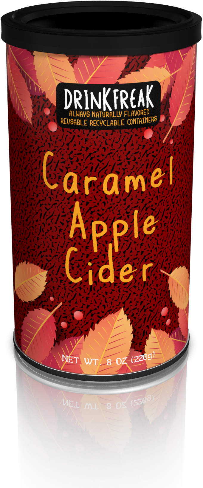Caramel Apple Cider Container PNG image