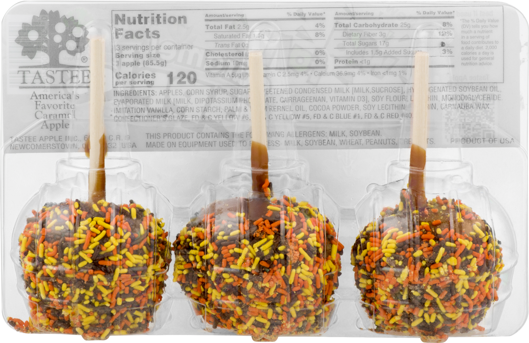 Caramel Apples Nutrition Facts PNG image