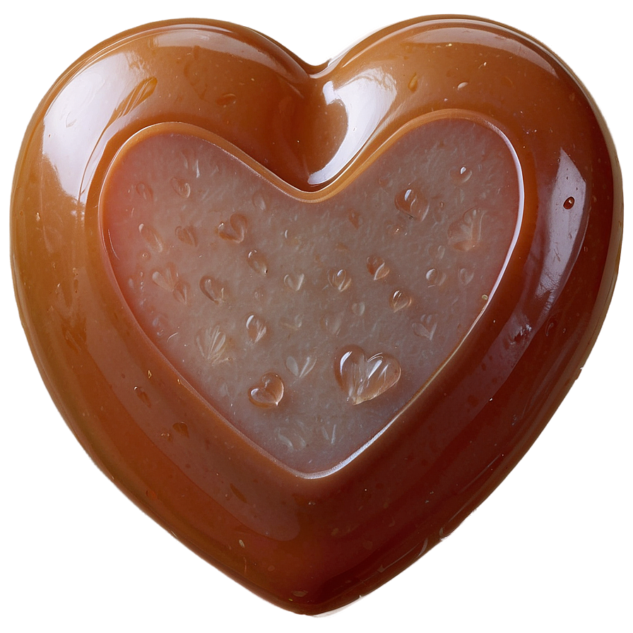 Caramel Candy Heart Png Pjk PNG image