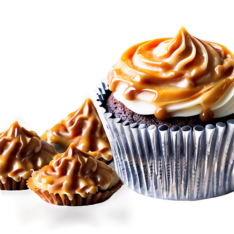 Caramel Cupcakes Png 30 PNG image