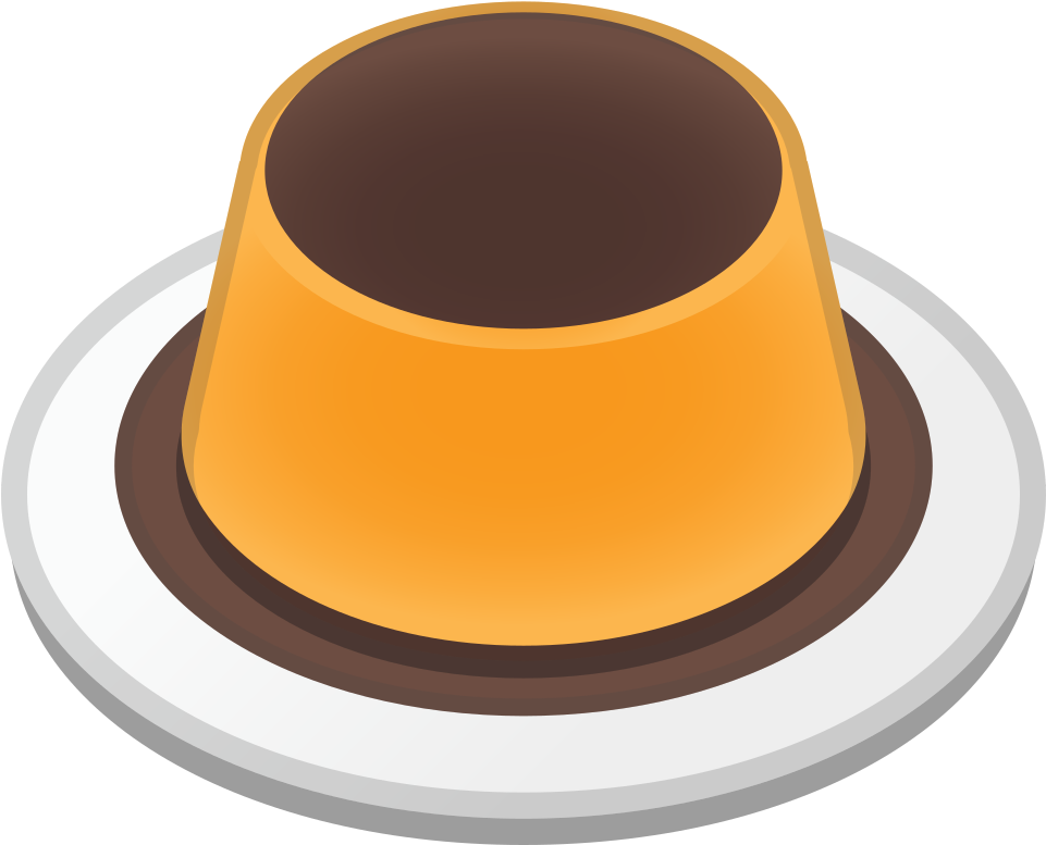 Caramel Custard Dessert Illustration.png PNG image