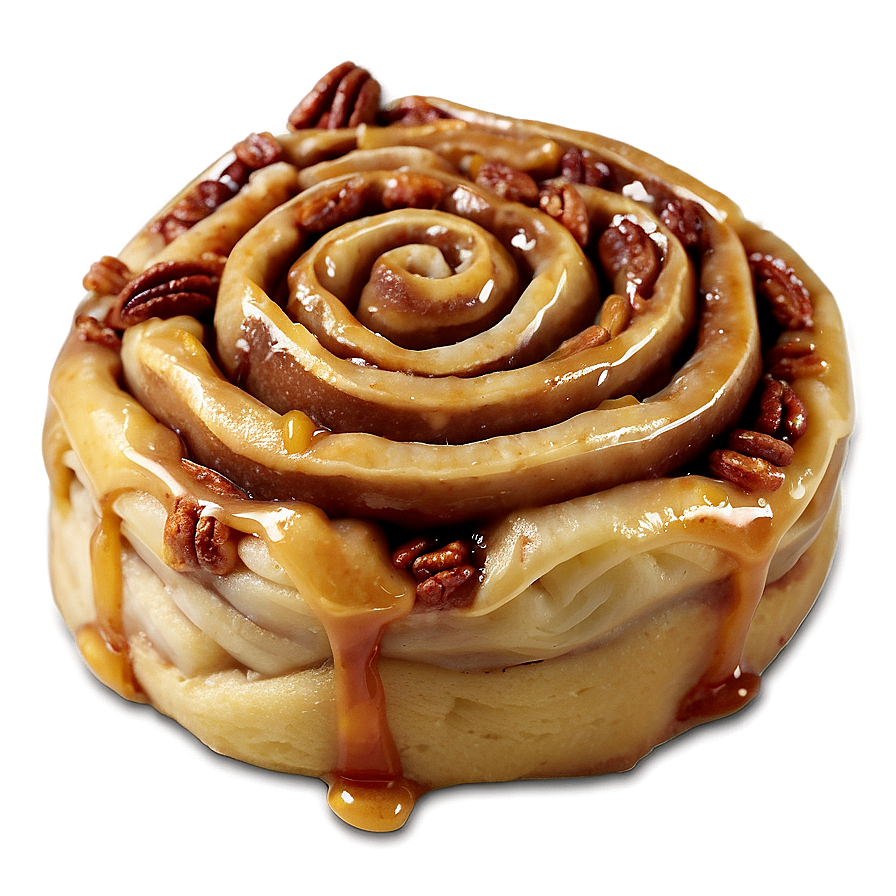 Caramel Pecan Cinnamon Roll Png Egv45 PNG image