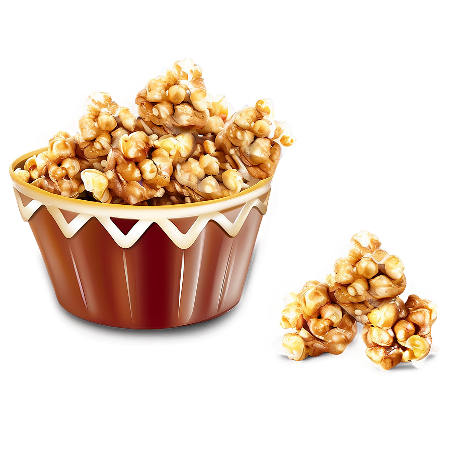 Caramel Popcorn Snack Png Qxl53 PNG image