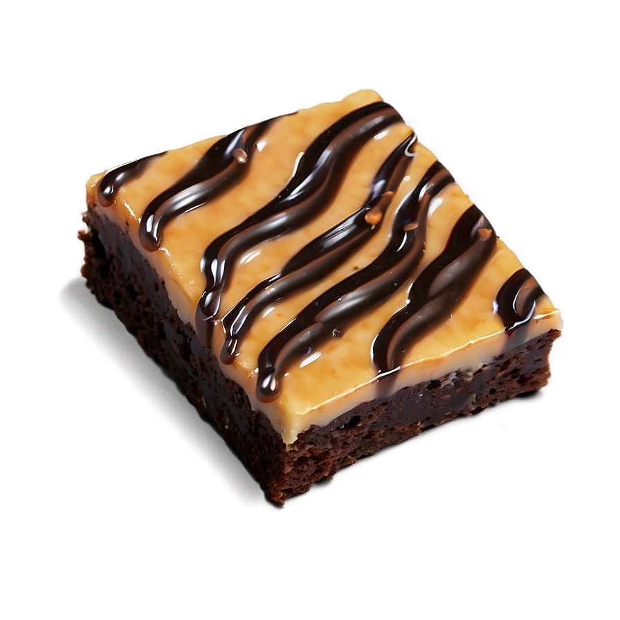 Caramel Swirled Brownie Png Khv PNG image