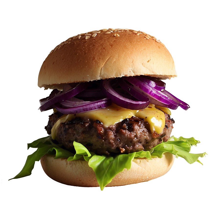Caramelized Onion Burger Png 89 PNG image