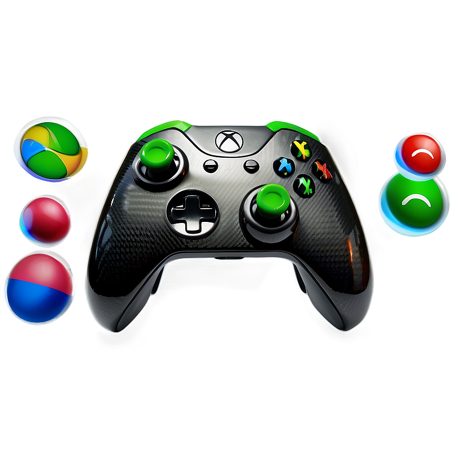 Carbon Fiber Xbox Controller Png 05252024 PNG image