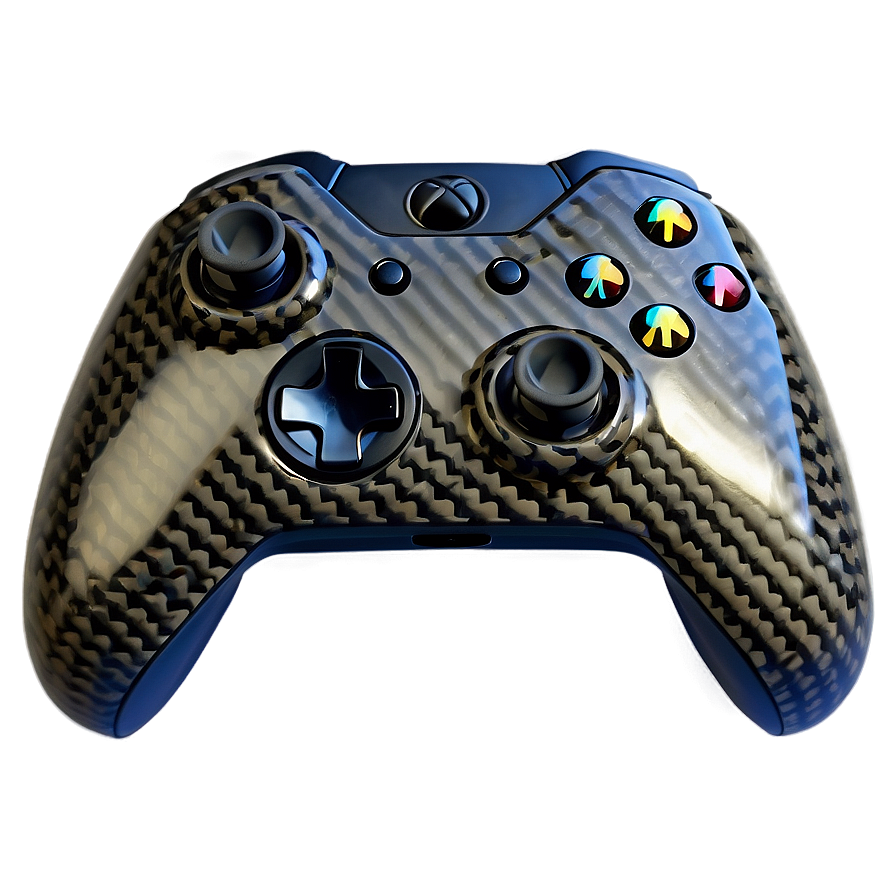 Carbon Fiber Xbox Controller Png 05252024 PNG image