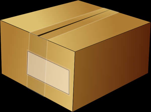 Cardboard Box Closed Illustration PNG image