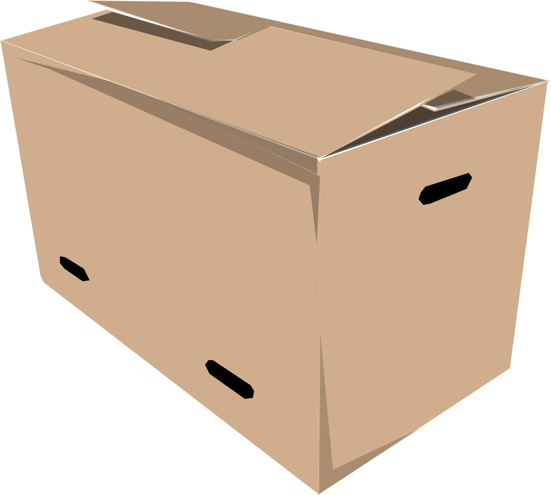 Cardboard Box Closed3 D Render PNG image