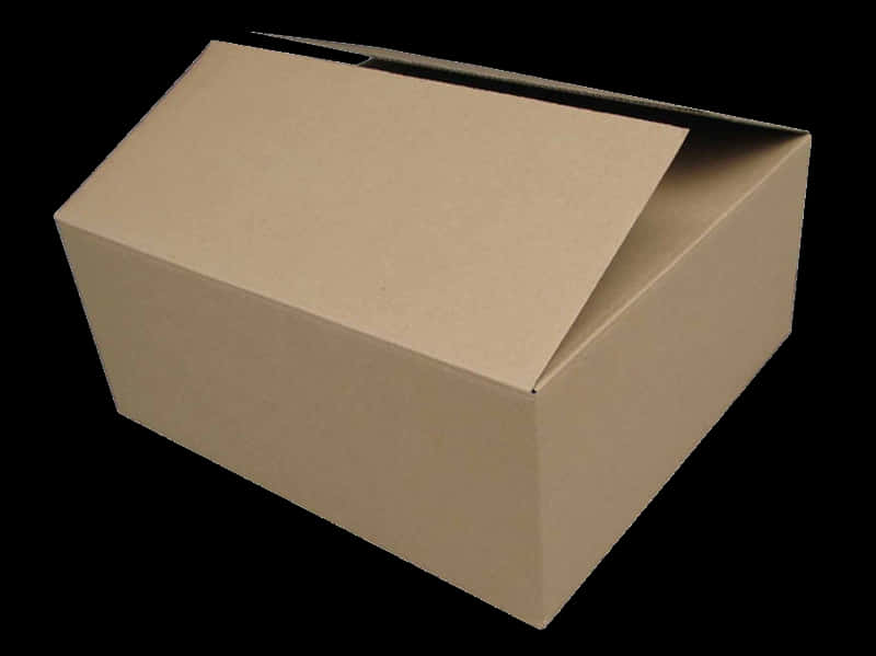 Cardboard Box Open Lid PNG image