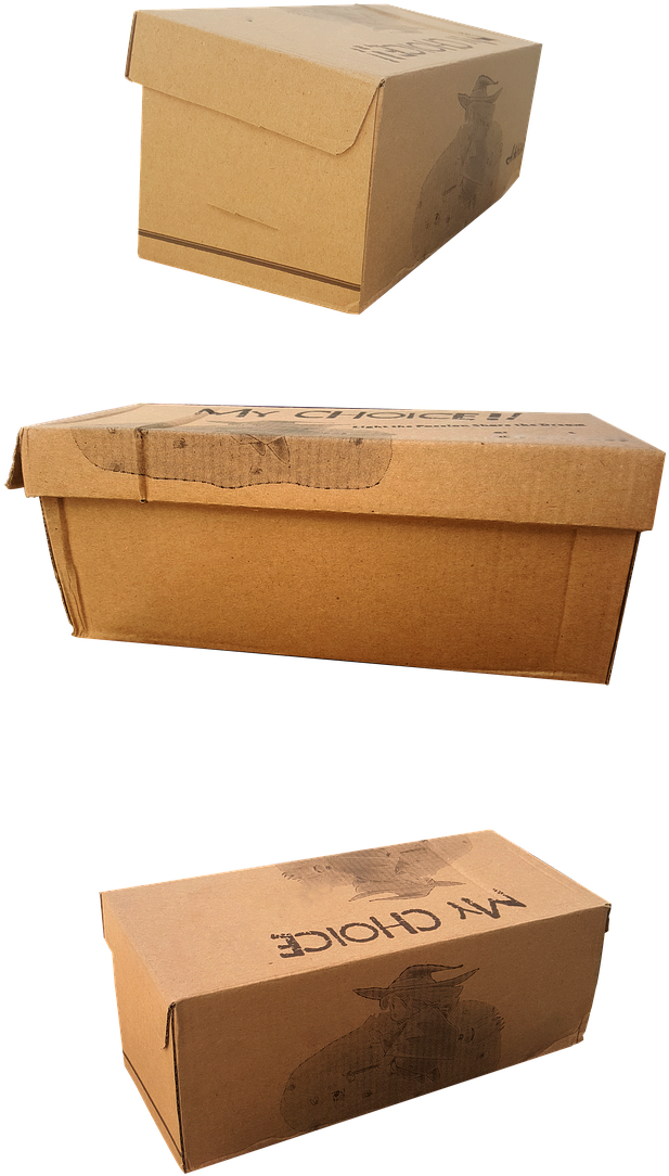 Cardboard Pizza Boxes Stacked PNG image