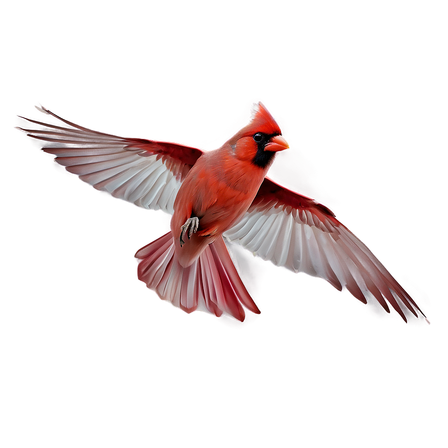 Cardinal In Flight Artwork Png Gfi PNG image