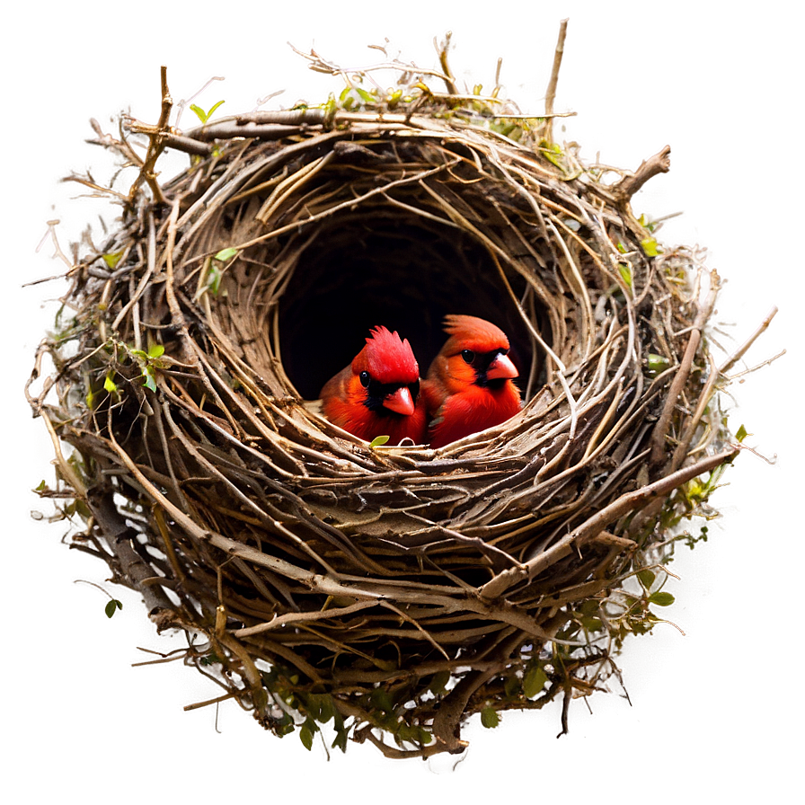 Cardinal Nest Png 06252024 PNG image