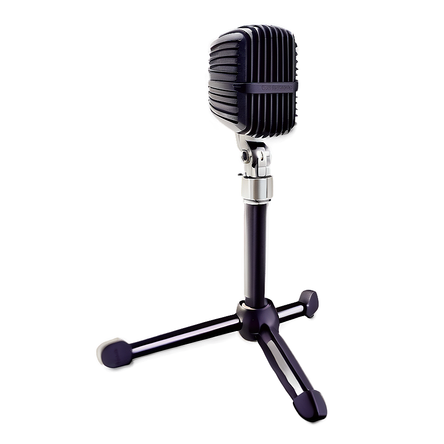 Cardioid Microphone On Stand Png 06282024 PNG image