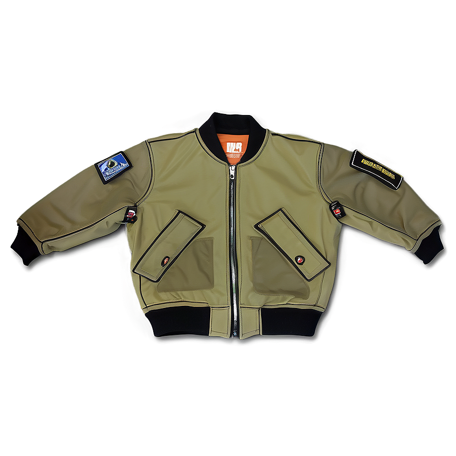 Cargo Pocket Bomber Jacket Png Vrf45 PNG image