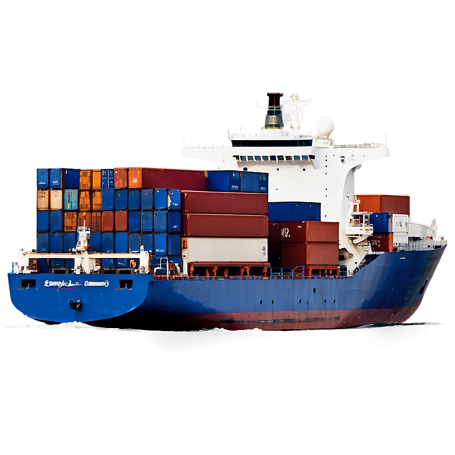 Cargo Ship At Sea Png Wbt96 PNG image