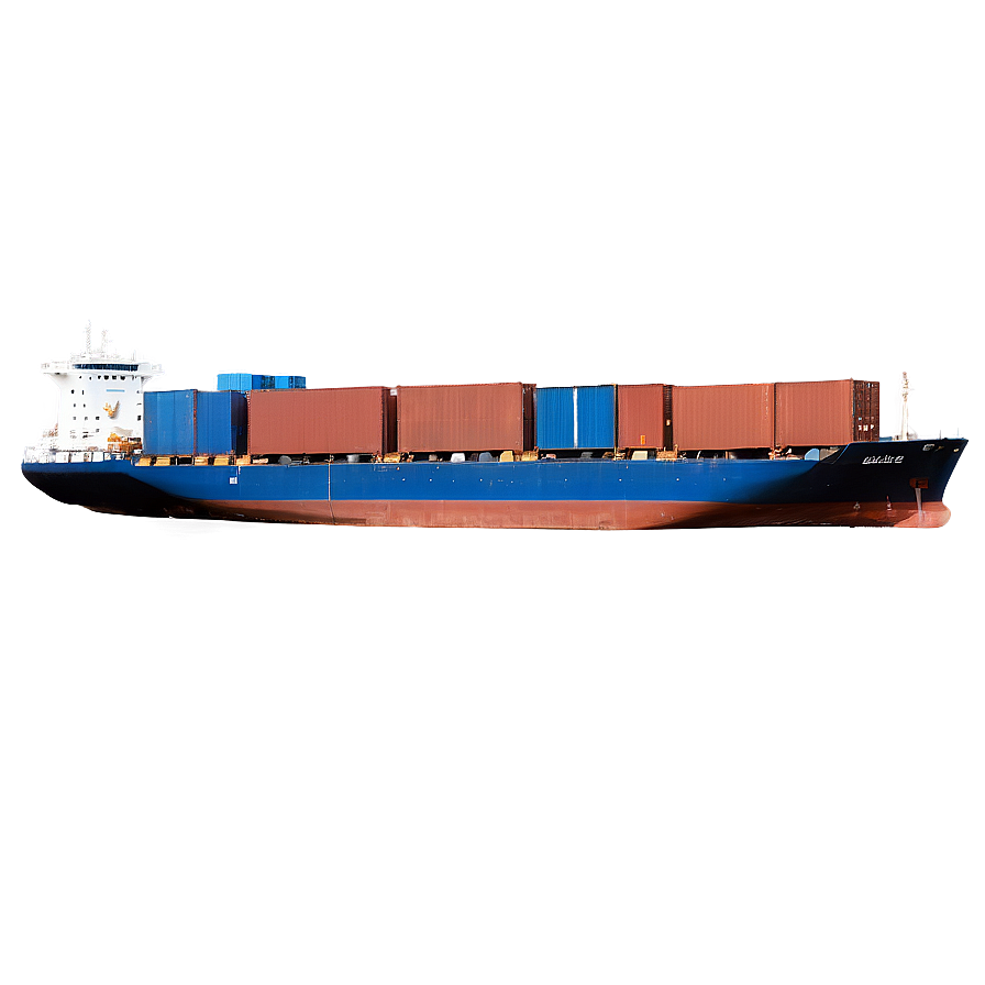 Cargo Ship In Canal Png 06122024 PNG image