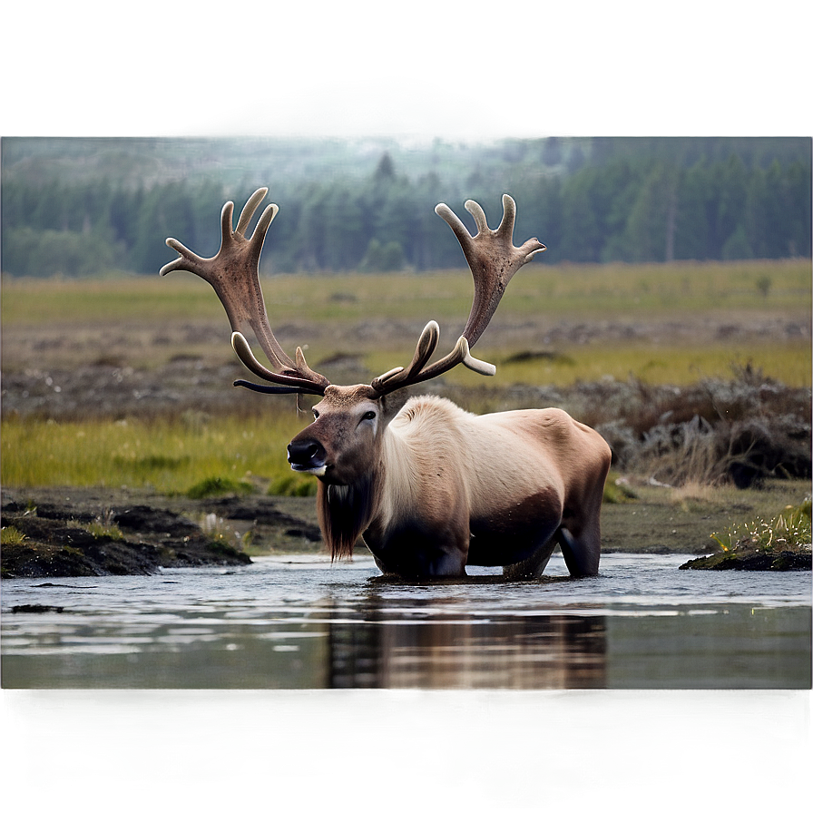 Caribou In Natural Habitat Png Vrl60 PNG image