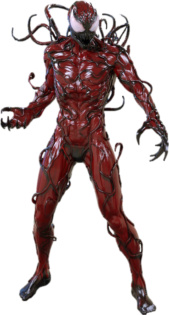 Carnage Character Render PNG image