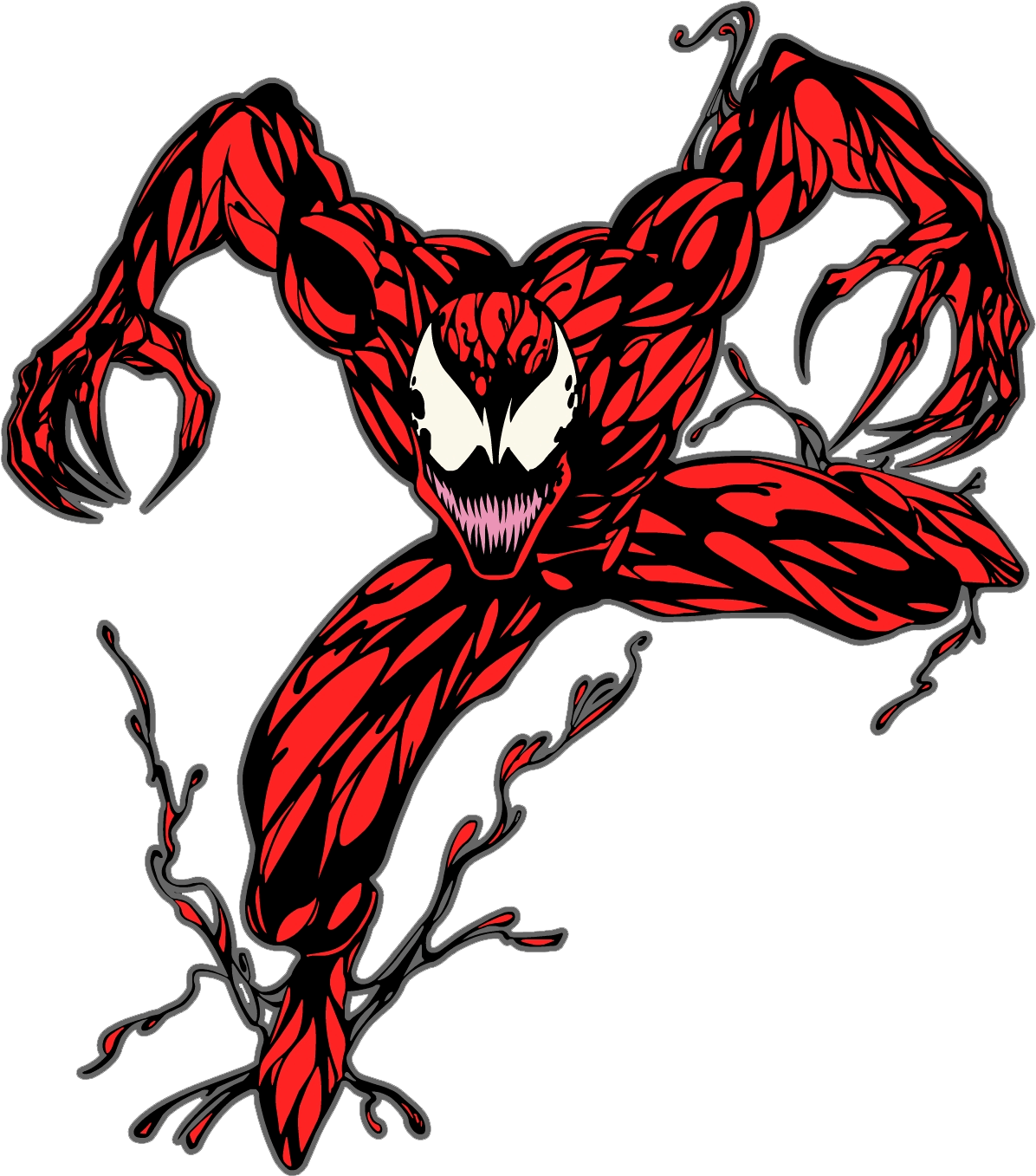 Carnage Comic Character Artwork PNG image