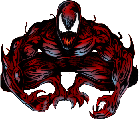 Carnage Comic Character Illustration PNG image