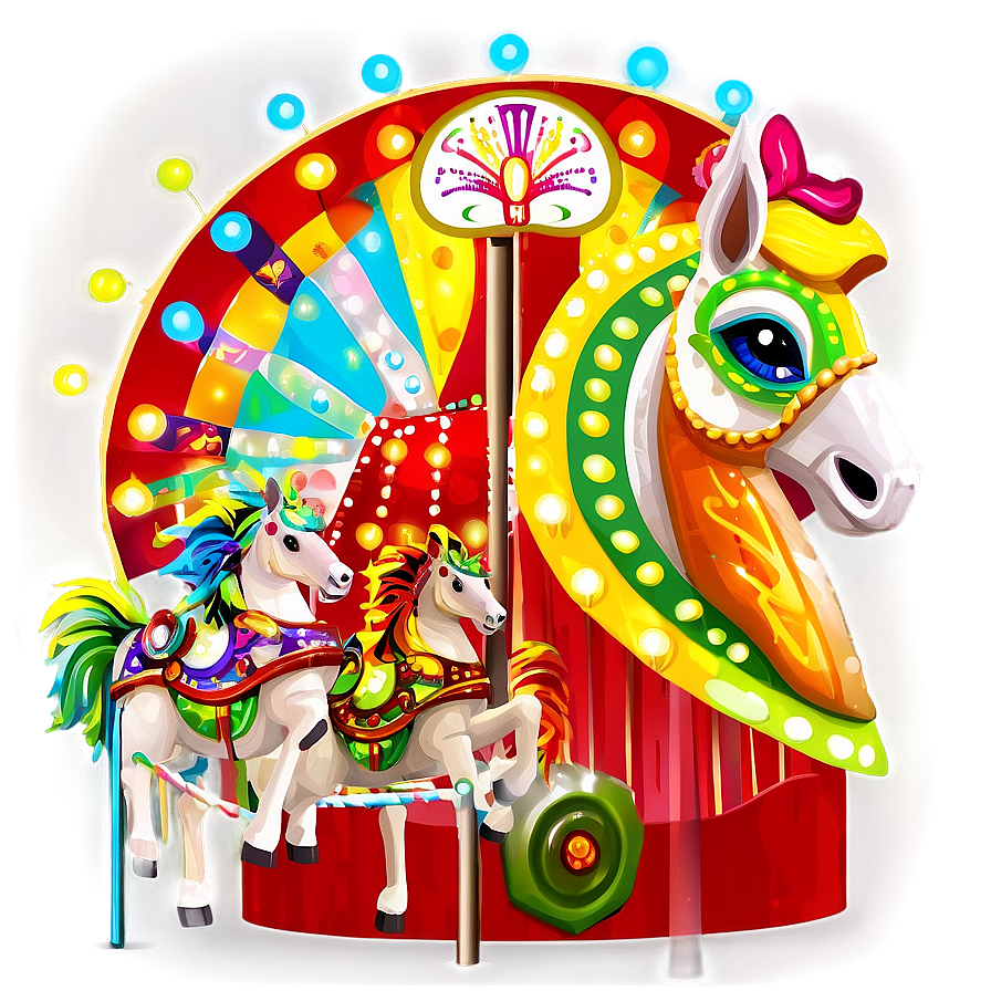 Carnival Carousel Horses Png Xto89 PNG image